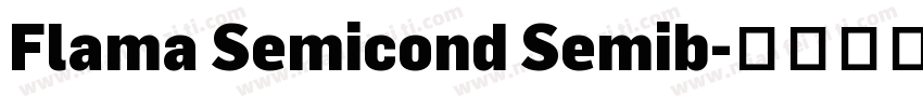 Flama Semicond Semib字体转换